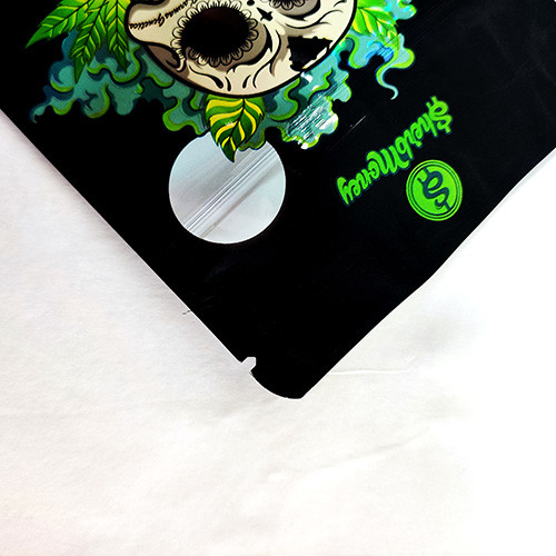 Custom Printed Logo ziplockk Stand Up Pouch Packaging Mylar weed Bags