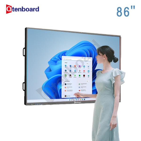 Qtenboard Customized Root Video 55/65/75/86/98 Inch Touch Screen Smart Digital