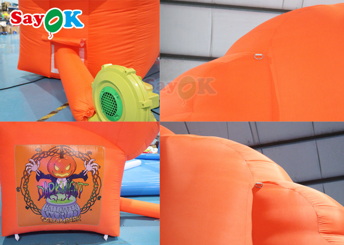 Halloween Pumpkin Inflatable Arch Hallowmas Decoration Blow Up Archway