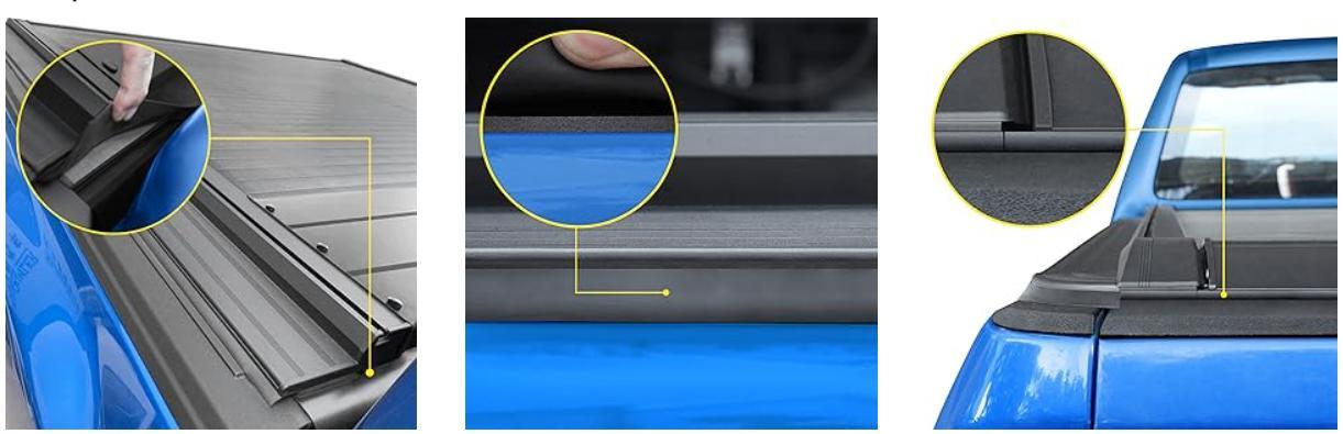 5.5-5.6 FT Truck Bed For Ford F-150 Retractable Hard Tonneau Cover