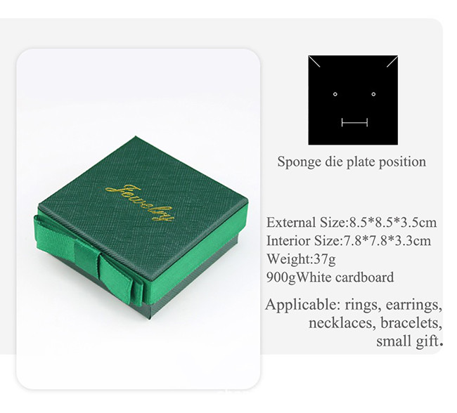 Customized Red Special Paper Box Stylish Jewelry Box For Rings