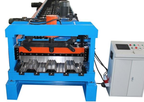 18-26 Station Cold Galvanized Steel Deck Roll Forming Machine With Hydraulic