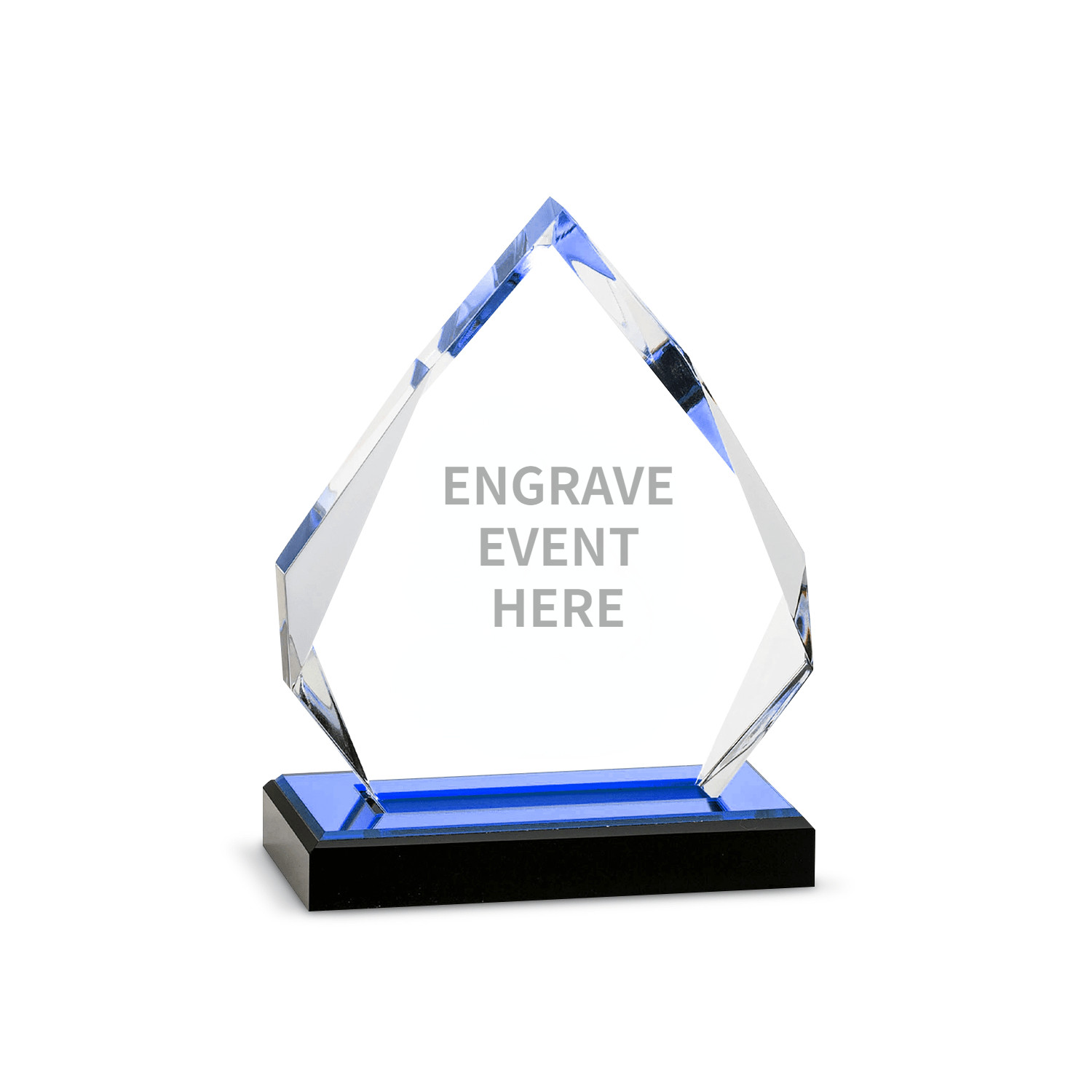 Custom Transparent Flame Shape Acrylic Plaque Awards For Business Recognition