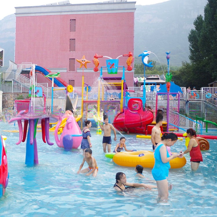 Flower Spray Aqua Park Fiberglass Water Amusement Equipment