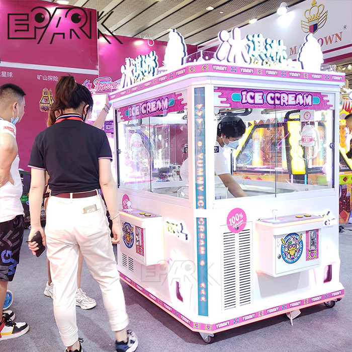 4 Players Crane Game Machine Ice Cream Vending Gift Claw Machine