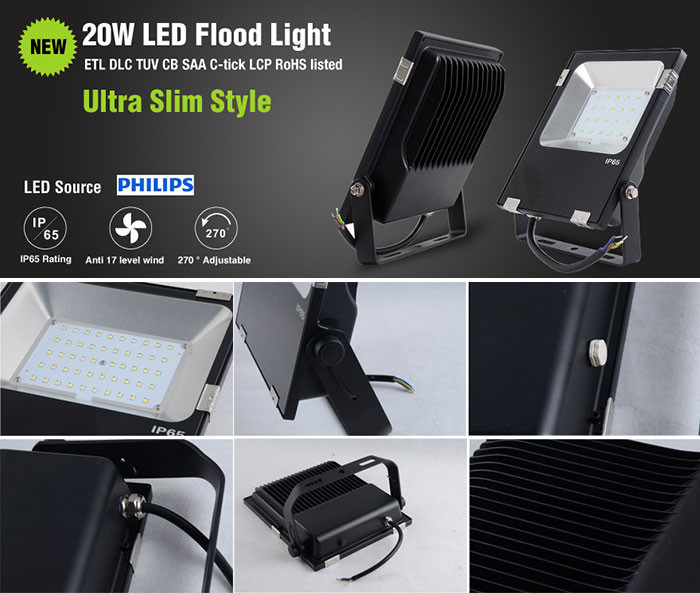 20W Ultra slim led flood light