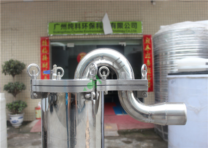 SS 304 316 Stainless Steel Water Filter Housing Single Bag High Pressure