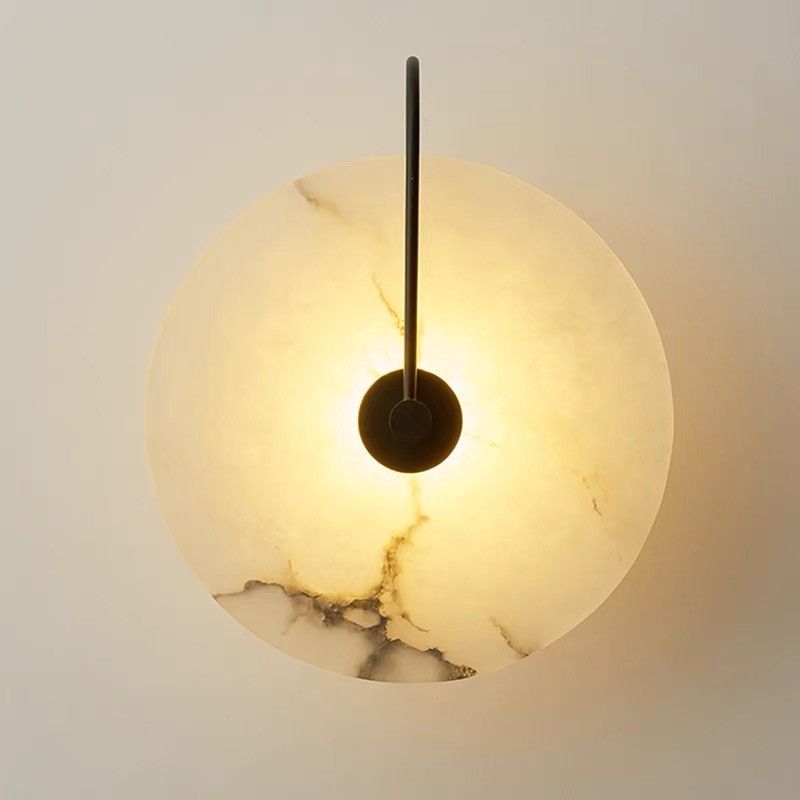 Marble led round and long and DIY wall lamp for project