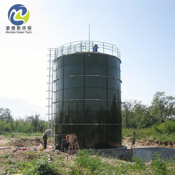 Glass Lined Bolted Steel Water Storage Tanks , Enamel Lined Steel Tank 20 M3