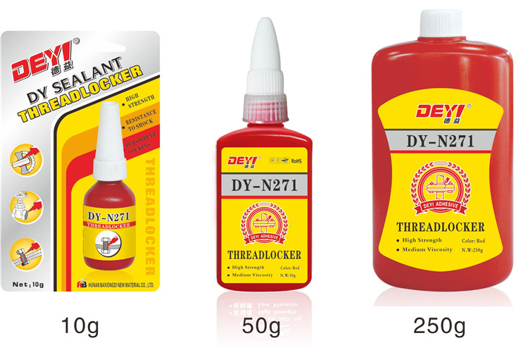 24 Hour Full Curing Time N271 High Strength Anaerobic Adhesive Thread Lock Sealant