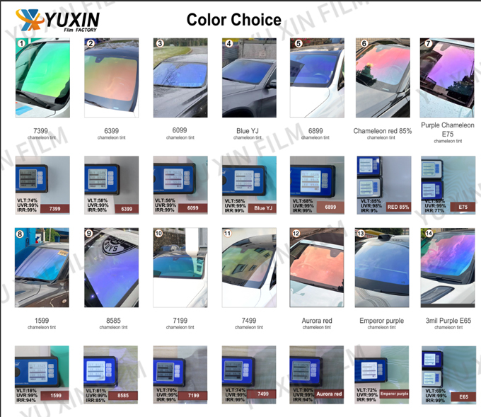 OEM Anti-Scratch Car Chameleon Window Film For Durable And Clear Viewing