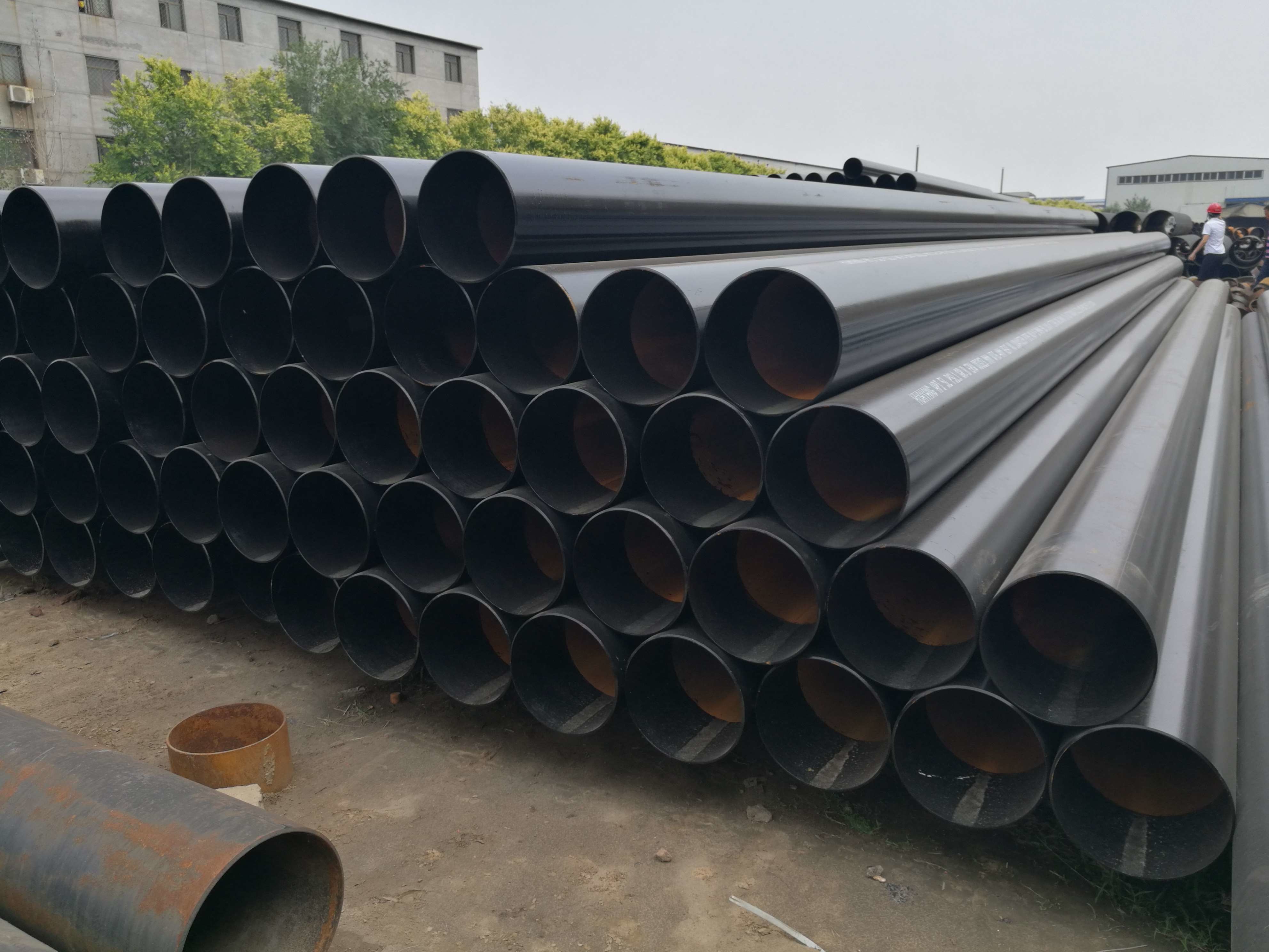 Water Transimission API 5L PSL1 X52 ERW Line Pipe in the filed