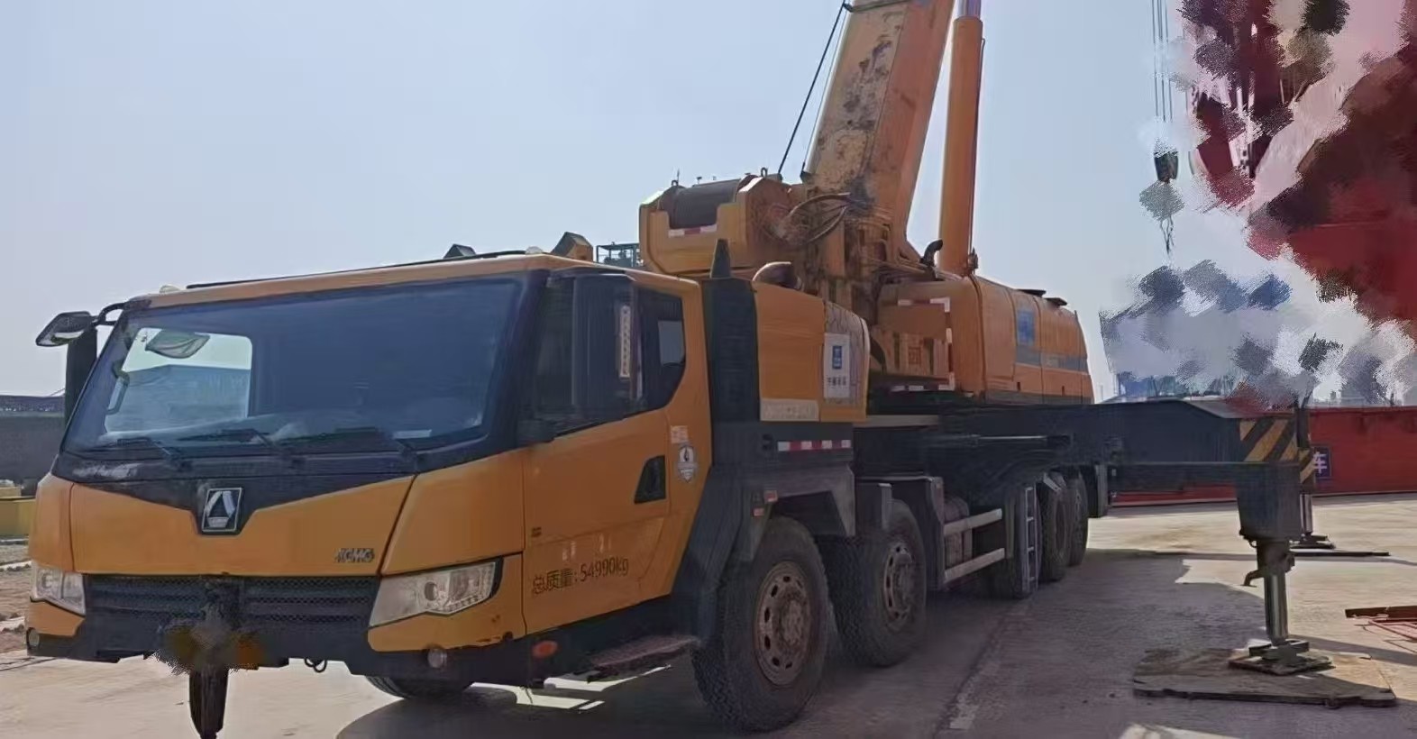 Extremely Efficient XCT100L6 100 Ton Mobile Hydraulic Truck Crane Heavy Lifting Equipment