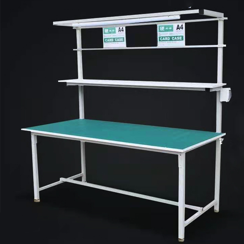 ESD Loading Aluminium Alloy Pipe Workbench Removable Custom Shelves
