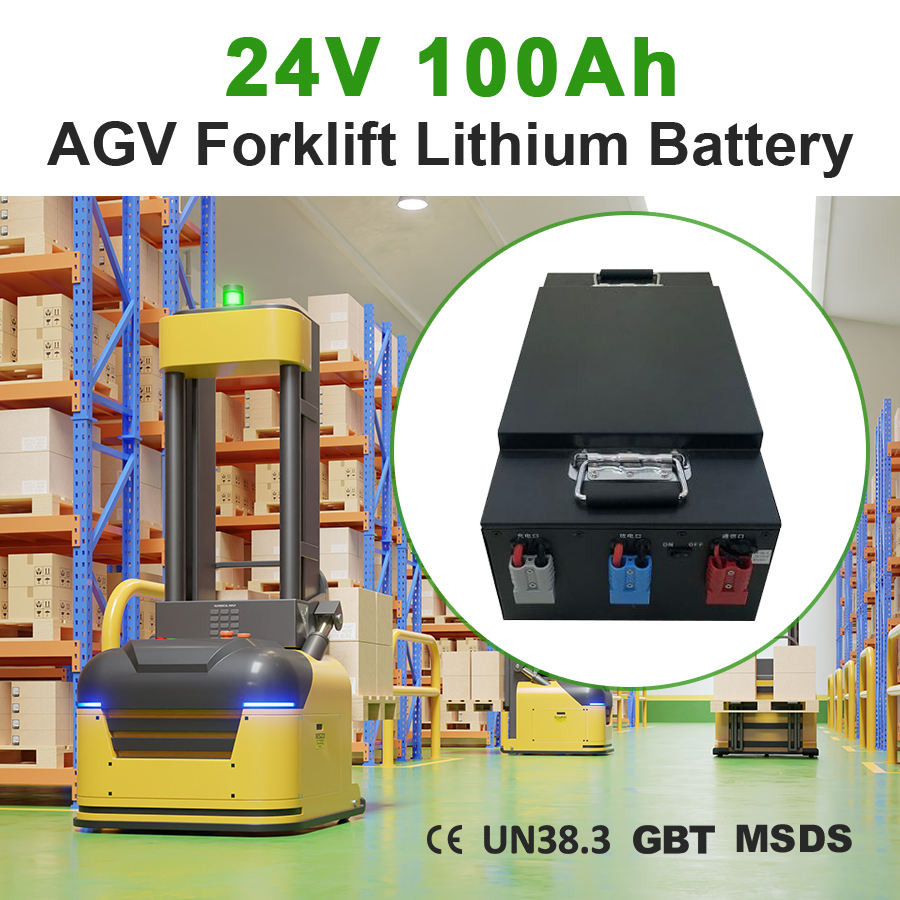  Customizable 24V 48V AGV Rechargeable Traction Forklift Battery Pack for Heavy-Duty Applications Manufactures