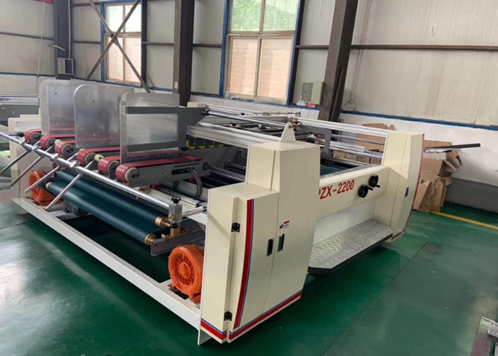Double Pieces Corrugated Box Folding Machine , Corrugated Box Gluing Machine