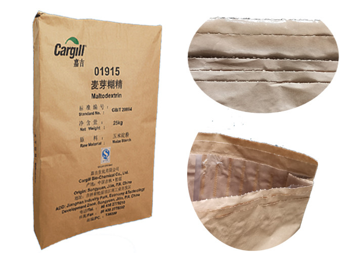 Strong Capacity Pinch Bottom Paper Bags 10kg 20kg 25kg Sugar Protein Powder Packaging