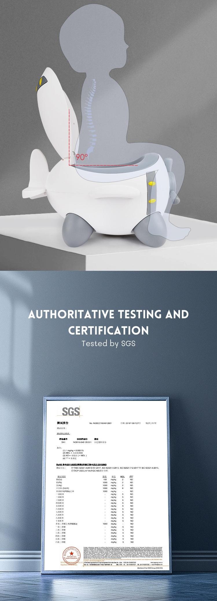 Soft PU Airplane Design Baby Potty Training Toilet with Custom Logo