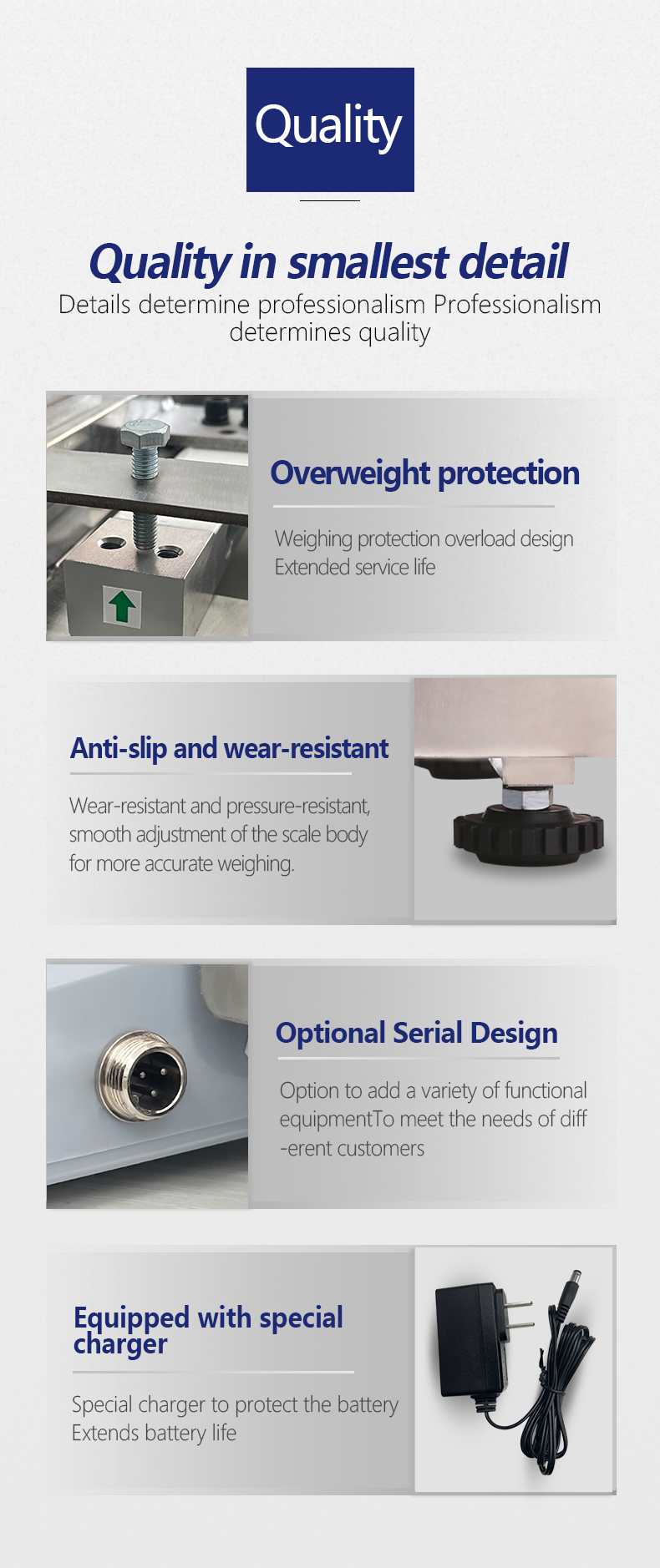 Customized Support SOHE 15KG Waterproof Digital Table Scale with and Lithium Battery