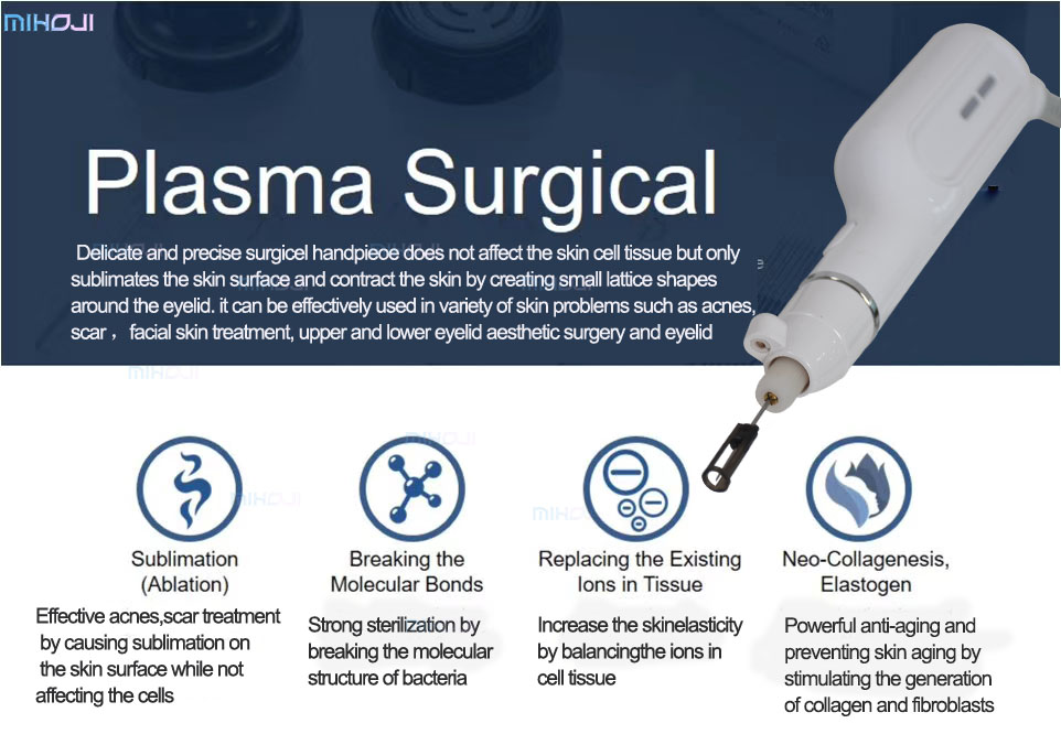 2 Handles Plasma Skin Tightening Machine For Neus Wrinkles And Pigment
