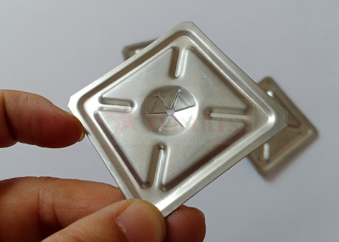 Galvanized Steel 32mmx32mm Square Self-Locking Washer For Insulation Pins