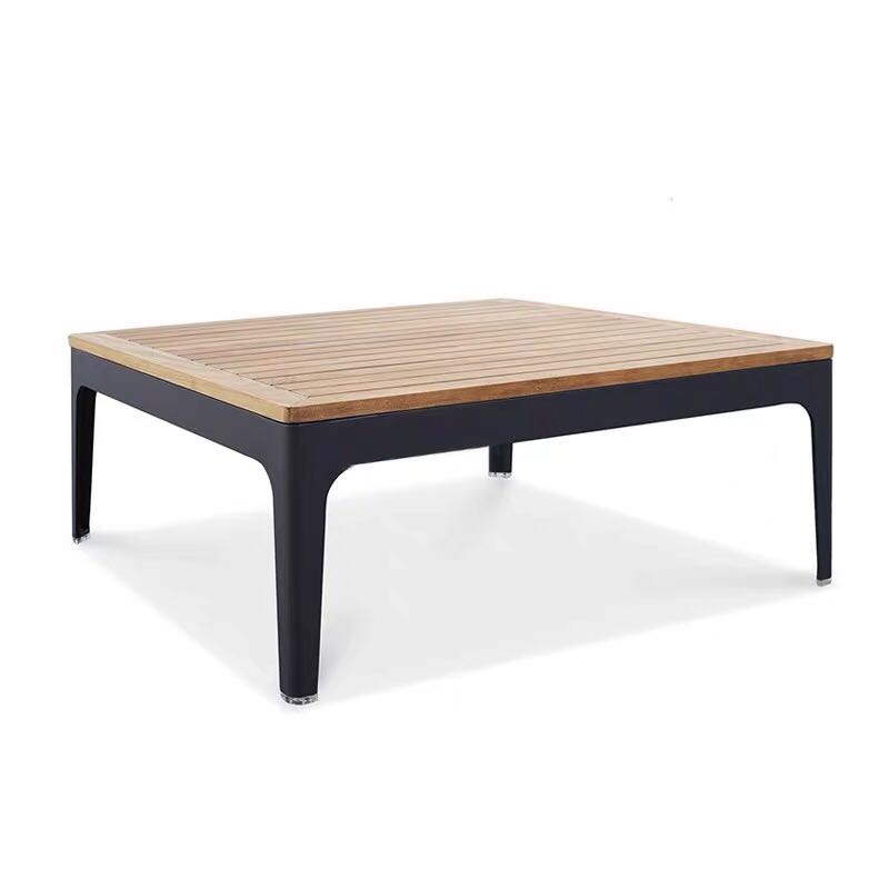 Outdoor Dining Furniture Modern Leisure Waterproof Garden Woven Rope Table and Chairs with Powder Coated Frame