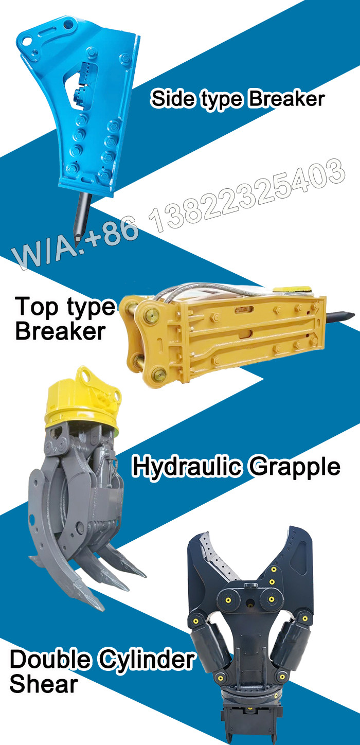 20ton 30ton Excavator Concrete Pulverier Hydraulic Pulverizer For Construction Work
