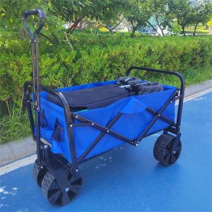  Handcart Foldable Wagon Cart Shopping Cart With Wheels Adjustable Folding Wagon Manufactures