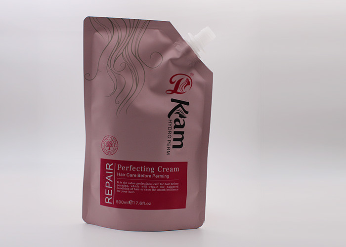 Shiny Surface Nozzle Spout Liquid Pouch Packaging Bags In PET Food Material