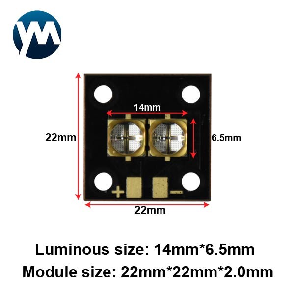 High Power 20W UV Light Module LED Curing Lamp 365nm 385nm 395nm 405nm 3D Printing
