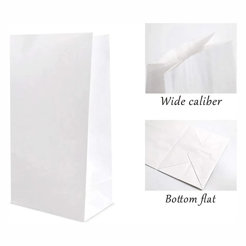 Eco-friendly Printing Custom Kraft Paper Bag Retail Gift Packaging Candy Wrapping Paper Bag Without Handle