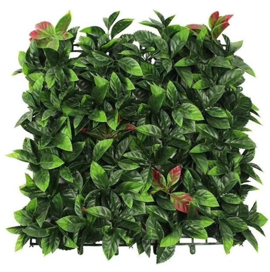 Natural Looking Artificial Green Wall Grass Low Maintenance Decoration