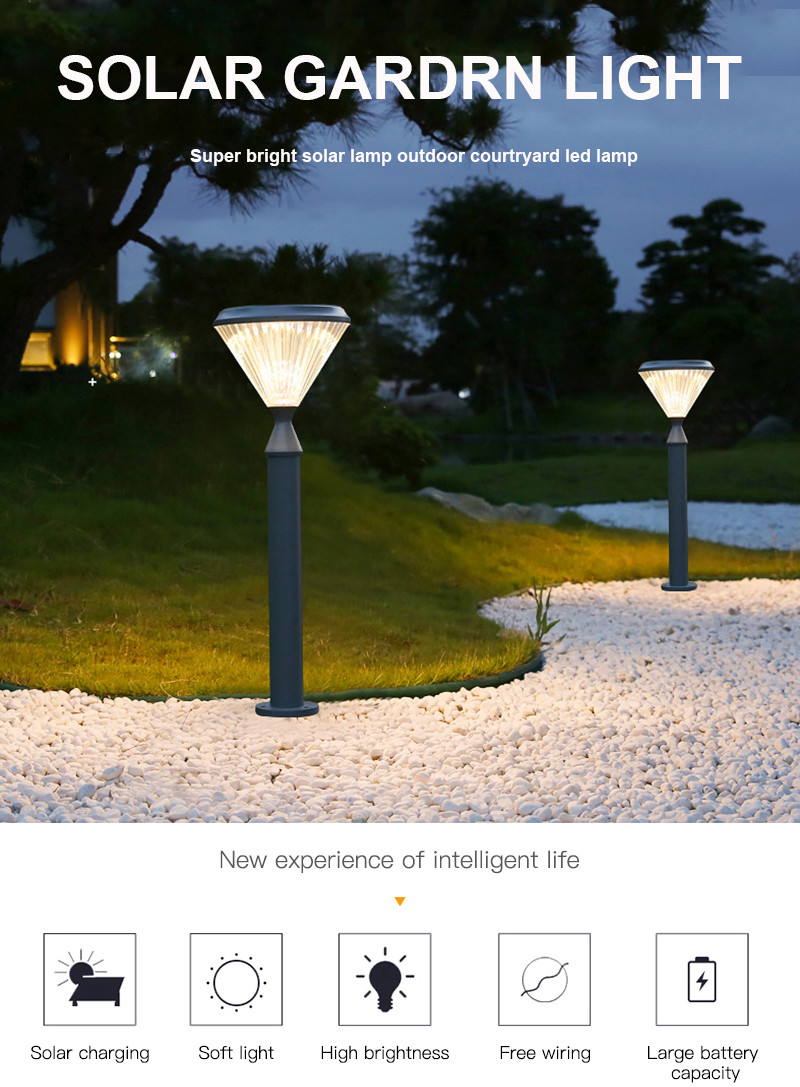 Solar Light Bulb Walkway Lighting Outdoor Solar Garden Waterproof Led Backyard Solar Lawn Garden Lights