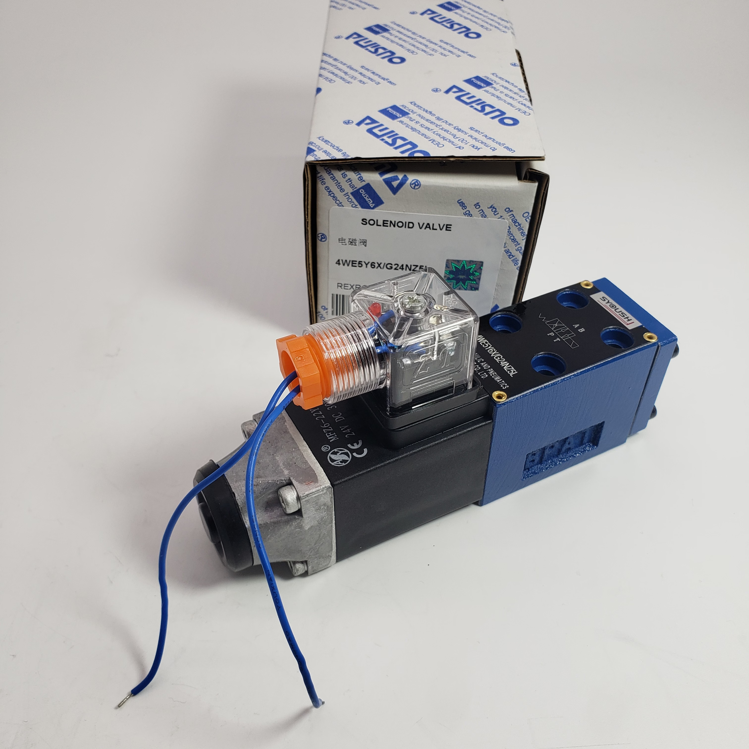 Spare Part Excavator Solenoid Valve 4WE5Y6X/G24NZ5 3WE5A6.0B/AG24NZ5L 4WE5C6.0/CG24N9Z5L