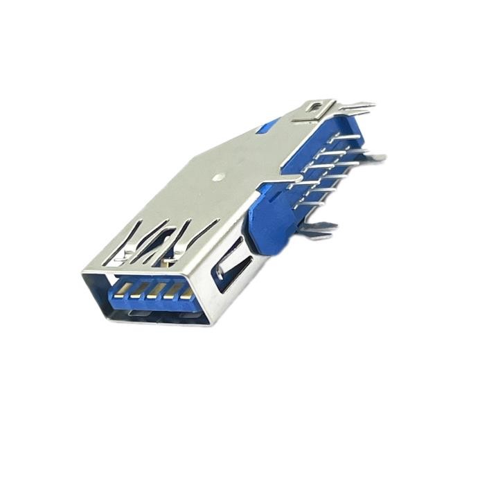 USB3.0 A Female DIP Connector Socket HF 90 Degrees STD Side Plug 9Pin