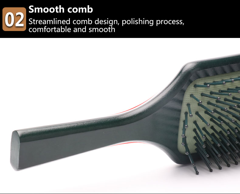 Anti Static Air Cushion Makeup Wooden Hair Brush Airbag Hair Comb For Detangle