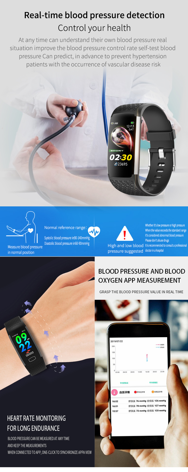 H22 Smartwatch 100mAh Bluetooth Calling Health Monitoring Build In Flash Waterproof Band