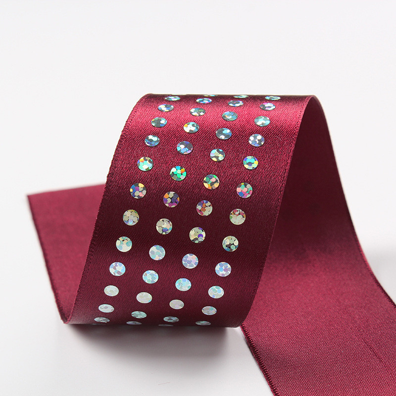 Single Face Diamond Poly Satin Ribbon 5mm-50mm Polyester Satin Ribbon