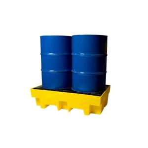 2 Drum Secondary Containment Poly Spill Containment Pallet 150 Litre For
