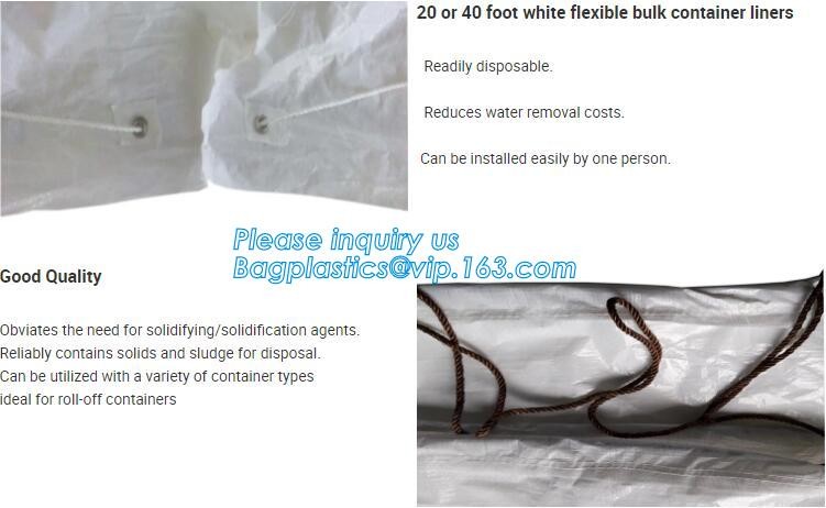 Open Top Drawstring 10 Mil Dumpster Container Liners,Drawstring Open Top 6 Mil Dumpster Container Liners, BAGEASE PAC