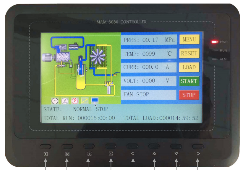 1m3/min 8bar compact screw compressor with air dryer line filter and air tank for sand blasting machine 280v/50hz