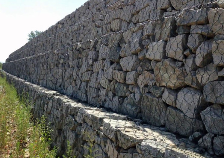 High Performance Galvanized Gabion Boxes 3x1x0.5m For Soil Retaining