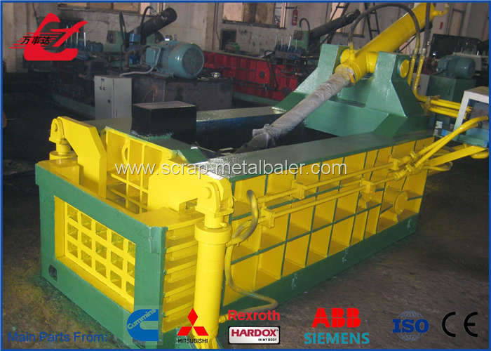 Copper Wire Scrap Metal Baler Waste Equipment Bale Front Out CE Certificate