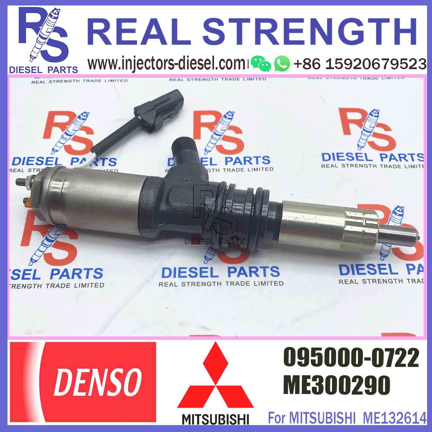 common rail injector 095000-0720 095000-0721 095000-0722 for 6M60T ME300290
