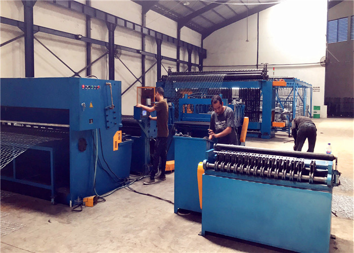 PLC Control Stone Gabion Mesh Machine Power Saving Wear Resistance