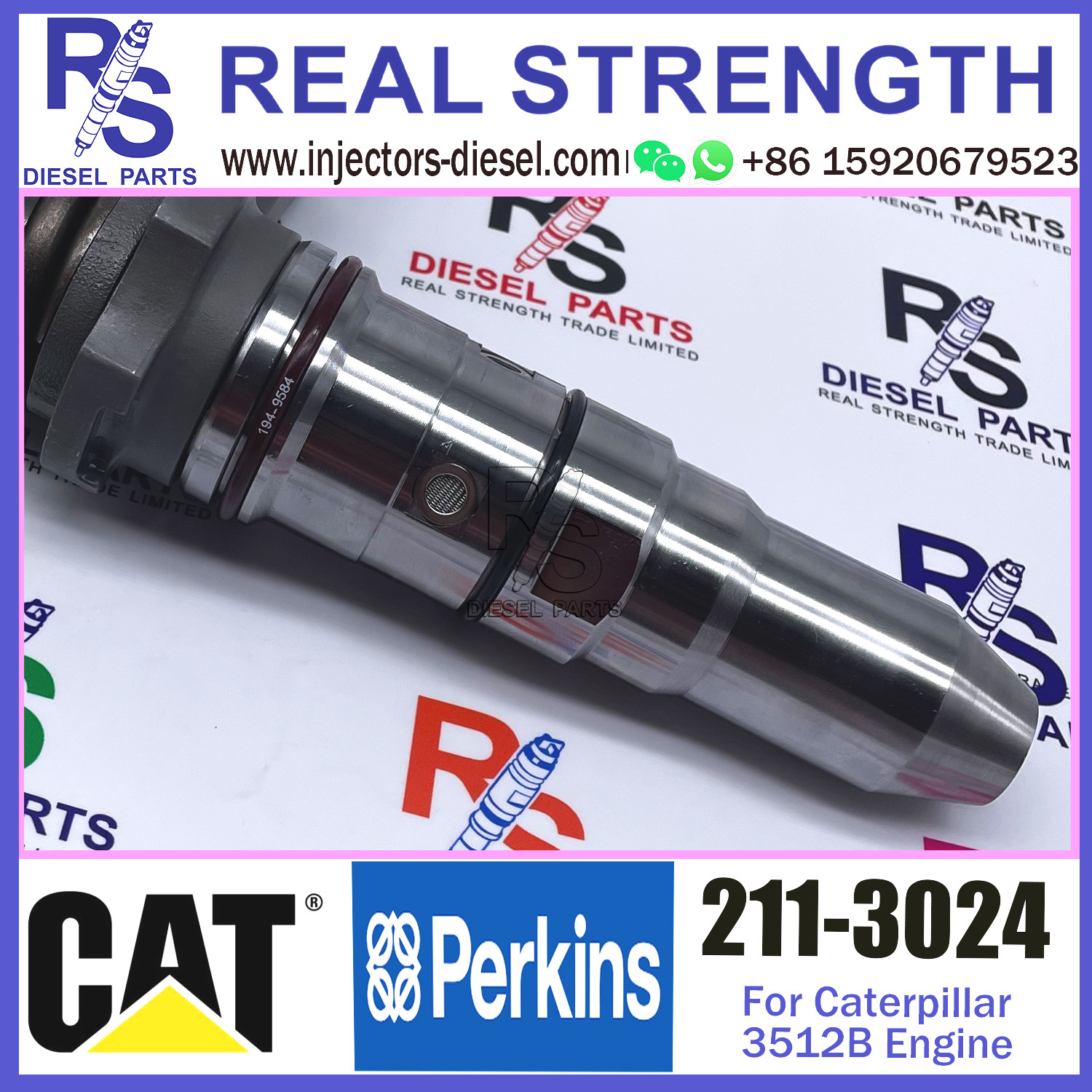 211-3024 Original New Diesel Engine Fuel Injector 359-7434 374-0751 211-3024 For Caterpillar 3512B Engine