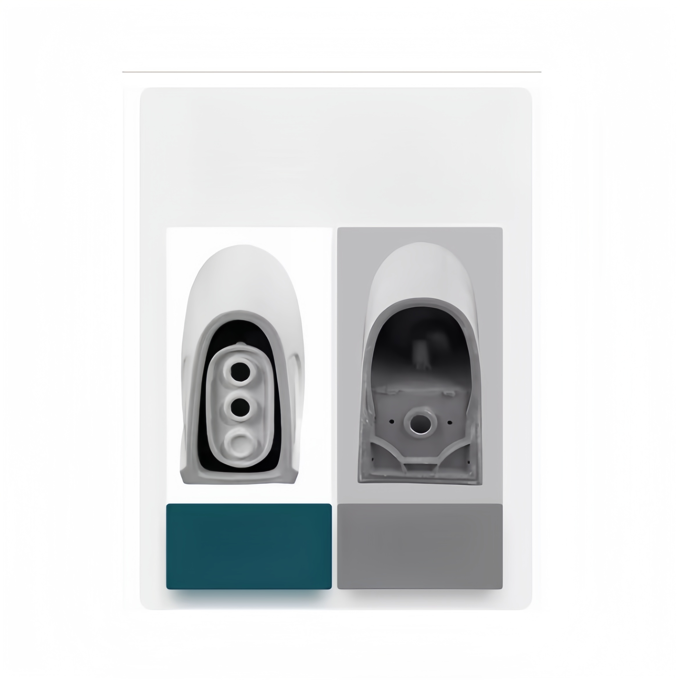 Slowly Seat Cover Dual-Flush Washdown One Piece White Ceramic Toilet with High Durability