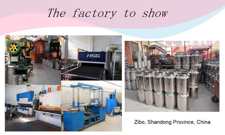 15L Stainless Steel Milk Can Mirror Polished Metal Milk Container