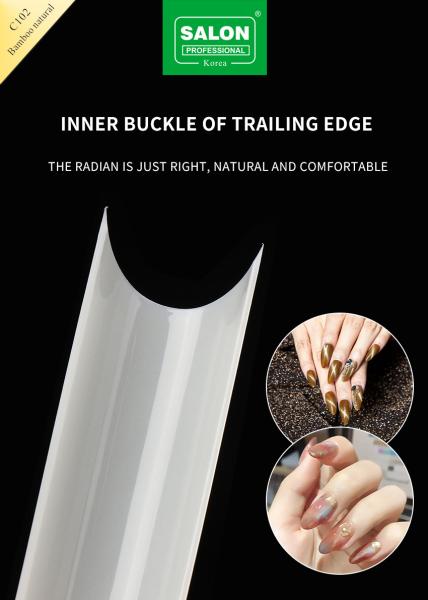 Professional False Nails Tips Natural Natural Color Half Cover Artificial Finger