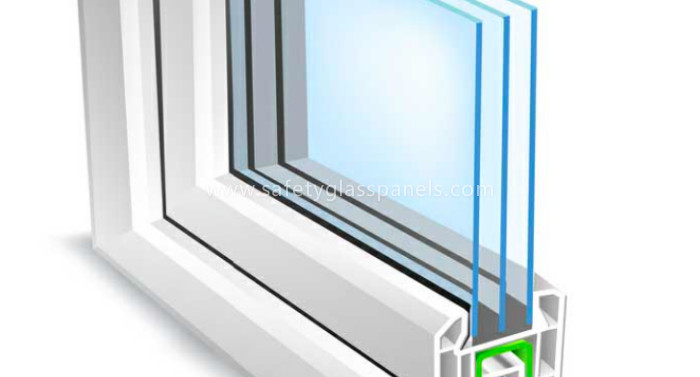 Commercial Clear Double Pane Insulated Glass Door And Curtain Wall Glass